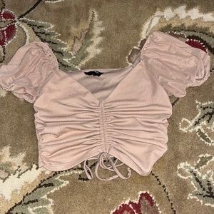 Hazel Cropped Mesh Top